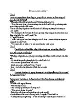 Đề cương môn Lịch sử lớp 7
